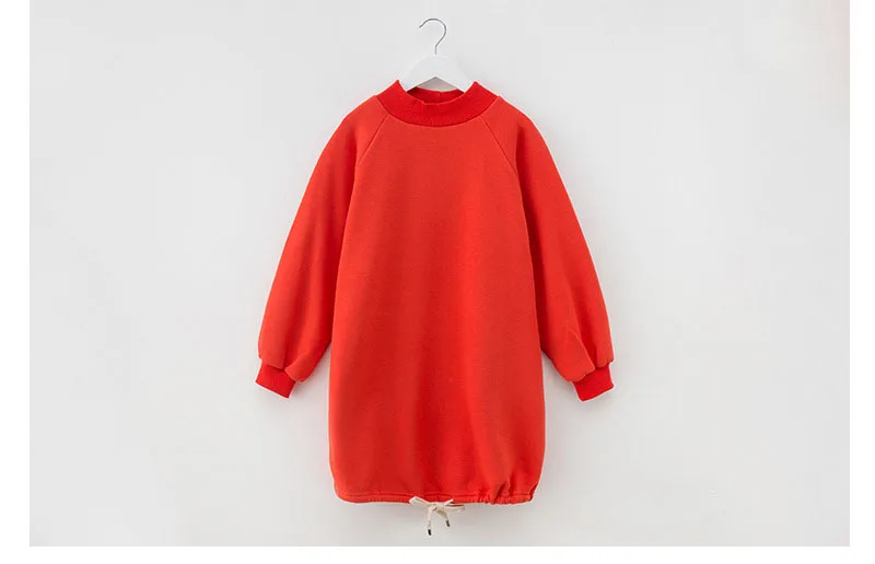 fleece dresses for baby big girls solid cotton winter dress baby girl clothes kids thick casual dress clothing children costums (8)