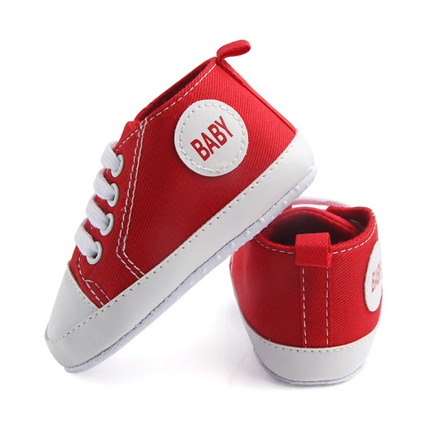 Chaussures en Toile pour Bébé Fille et Garçon, Baskets à Semelle Souple,  Mignonnes, pour Nouveau-né, Premiers Pas, TS111 - AliExpress