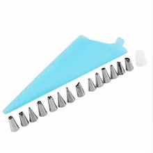 Практичный 16 шт./компл. DIY 31 см длина Силиконовый ледяной трубопровод Крем кондитерский мешок c ake украшения Squeeze Cream c ake Инструменты для выпечки