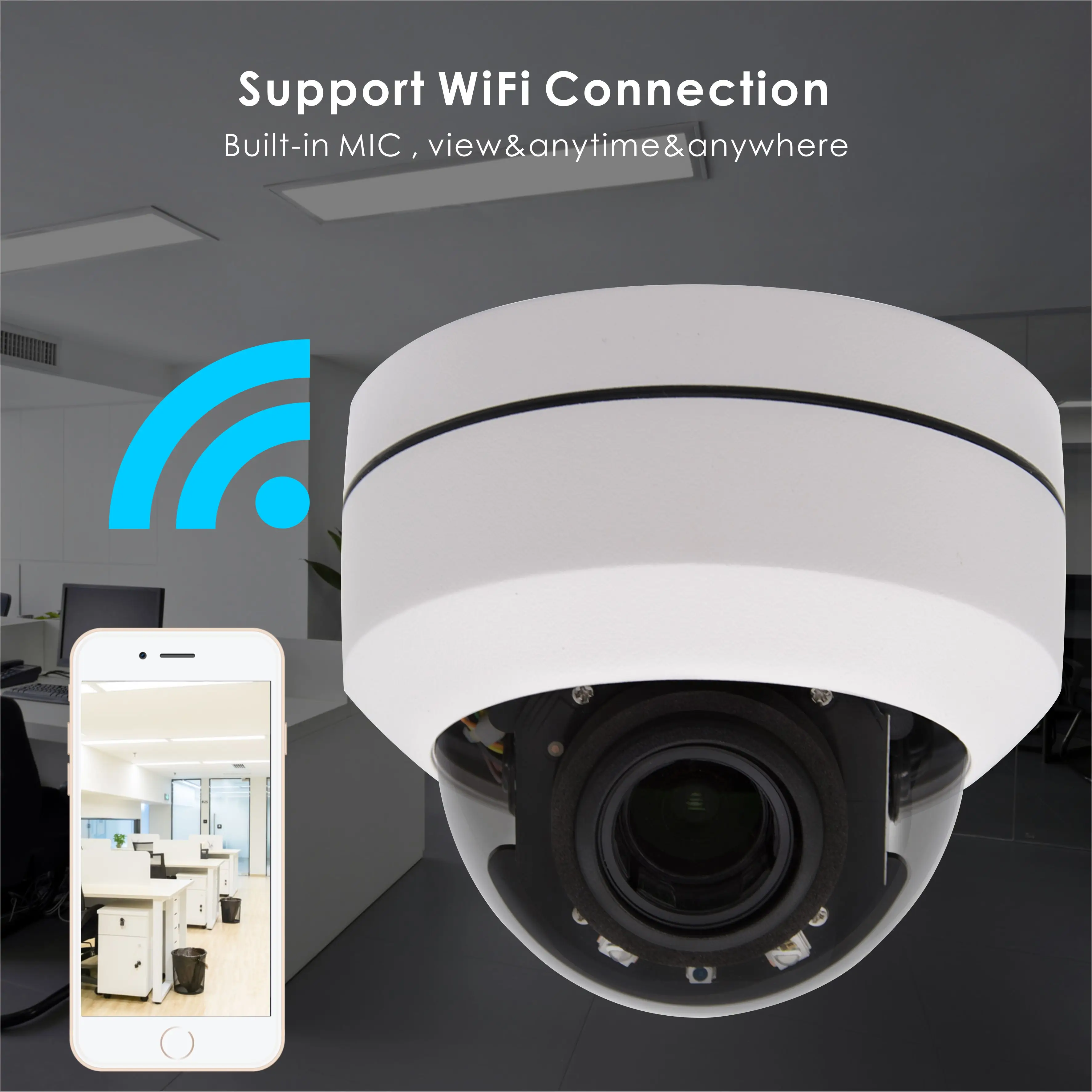 Inwerang 1080 P 5X HD зум 2,7-13,5 мм PTZ купольная WI-FI IP Камера Indoor WI-FI наблюдения веб-камера поддержка 64 г SD карты