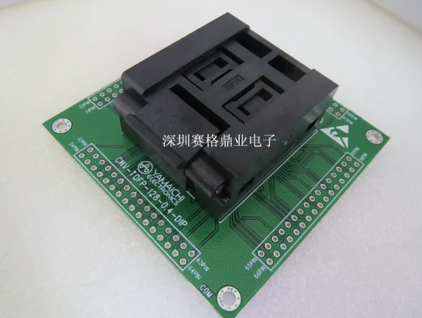 IC Тесты сиденье LQFP128 сжигание программист IC51-1284-1702 гнездо адаптера 0,4 мм