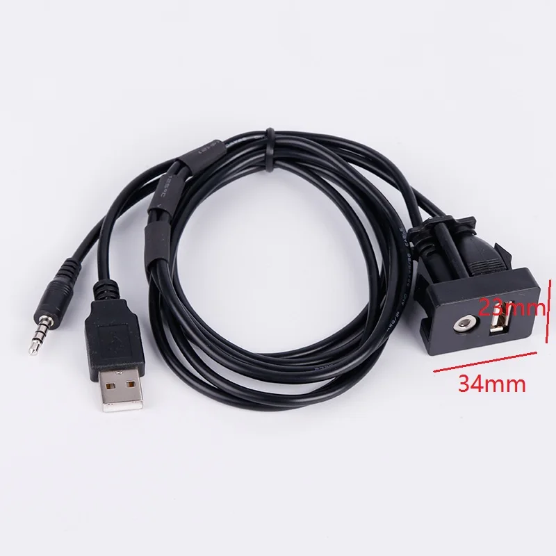 Автомобильный адаптер CHIZIYO 3 5 мм USB AUX штекер для наушников монтажный панель входа