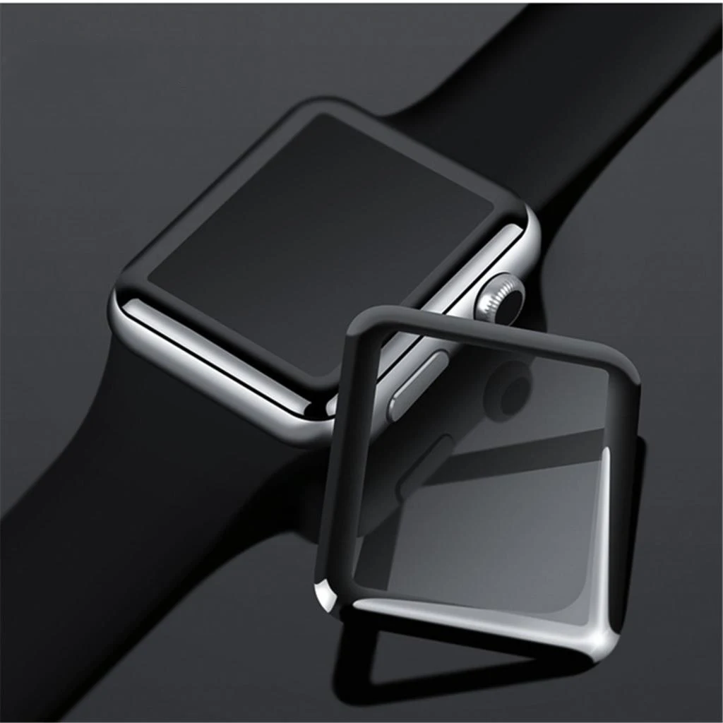 3D curved edge watch tempered glass screen guard protector film shield for Apple Watch effectively protects