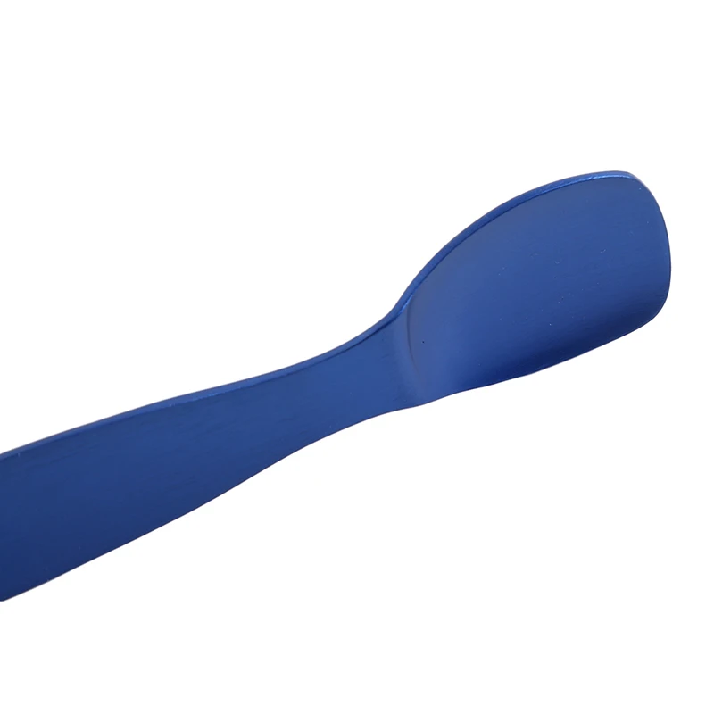 blue Мини алюминиевая ложка для мороженого, новинка, инструменты для мороженого, быстрая оттепель, замороженный десерт, дегустация, ложка для мороженого - Цвет: blue