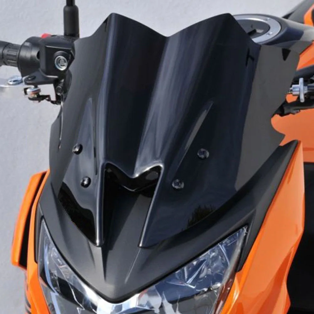 Черное Лобовое стекло мотоцикла ветровое стекло козырек Переднее стекло для kawasaki Z800