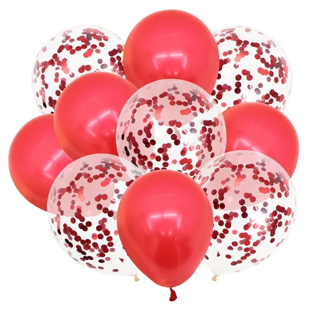 10 шт. 12 дюймов металлические цвета латексные воздушные шары конфетти воздушные шары надувные шары для дня рождения Свадебный шар поставки - Цвет: 10pcs