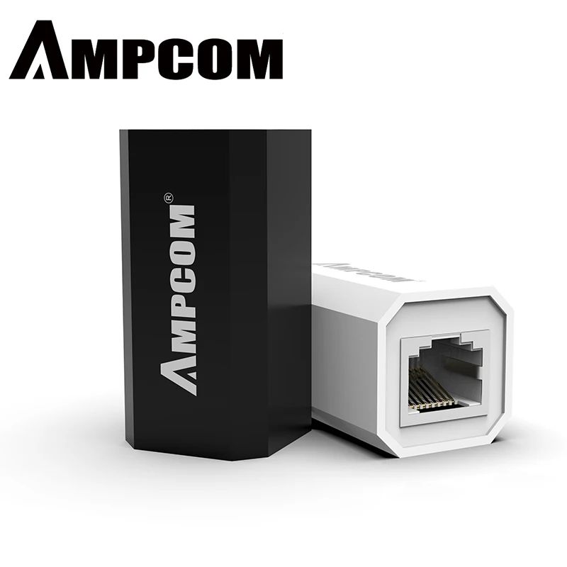 AMPCOM RJ45 разъем 8P8C Женский удлинитель LAN разъем адаптер Встроенный Cat7/Cat6/Cat5e Ethernet кабель