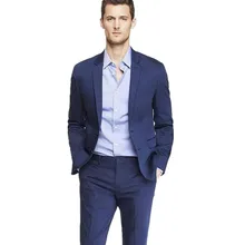 Мужские костюмы, модные мужские костюмы, модные мужские костюмы с отворотом из двух частей высокого класса, деловой костюм из двух предметов, пиджак+ брюки