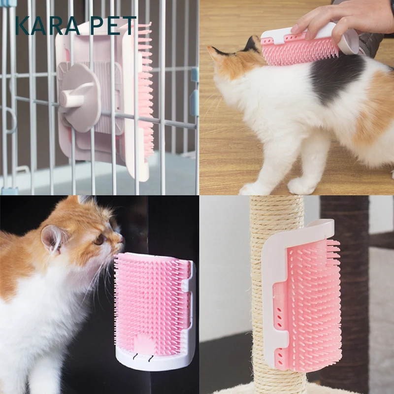 4 in 1 Pet Products for Cats Brush Corner Scratching Cat Tree Sisal