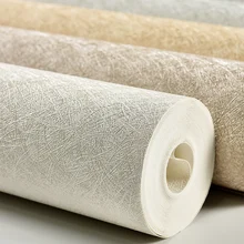 Простые современные шелковые нетканые обои 3D стереоскопические обои для гостиной спальни водонепроницаемые однотонные обои для стен в рулоне