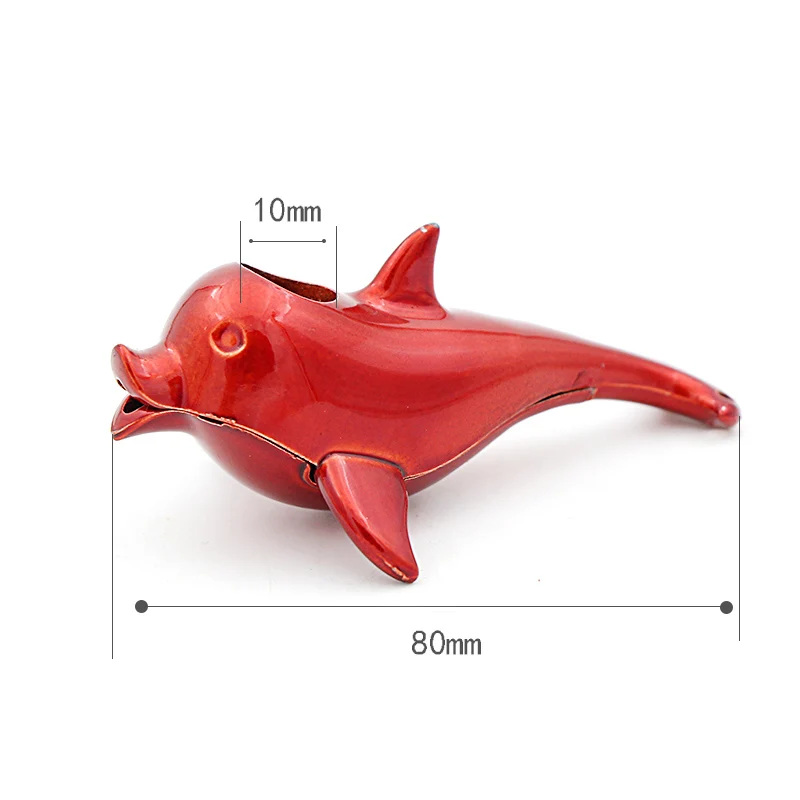 

New innovative dolphin pipe made of metal material, small and lovely pipe of 80mm length, free delivery
