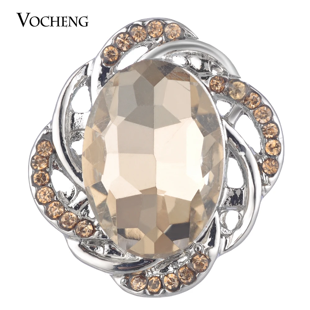

Vocheng Snap Charms Interchangeable Jewelry Drop Crystal Button 3 Colors 18mm Vn-1771