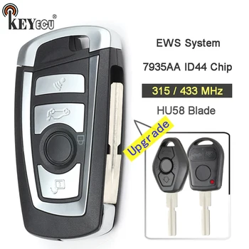 

KEYECU EWS 315MHz/433MHz ID44 PCF7935AA Chip 4B Modified Flip Remote Key for BMW Key 330 318 525 530 540 E38 E46 M5 X3 X5 HU58