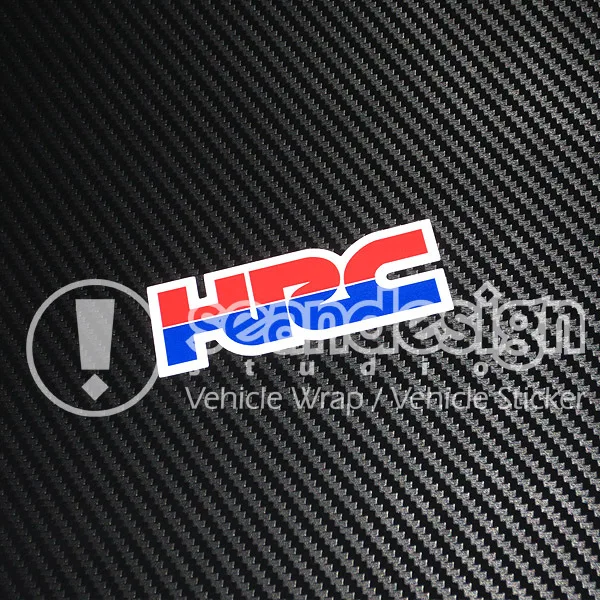 

Hot sale HRC helmet motorcycle stickers PVC 02