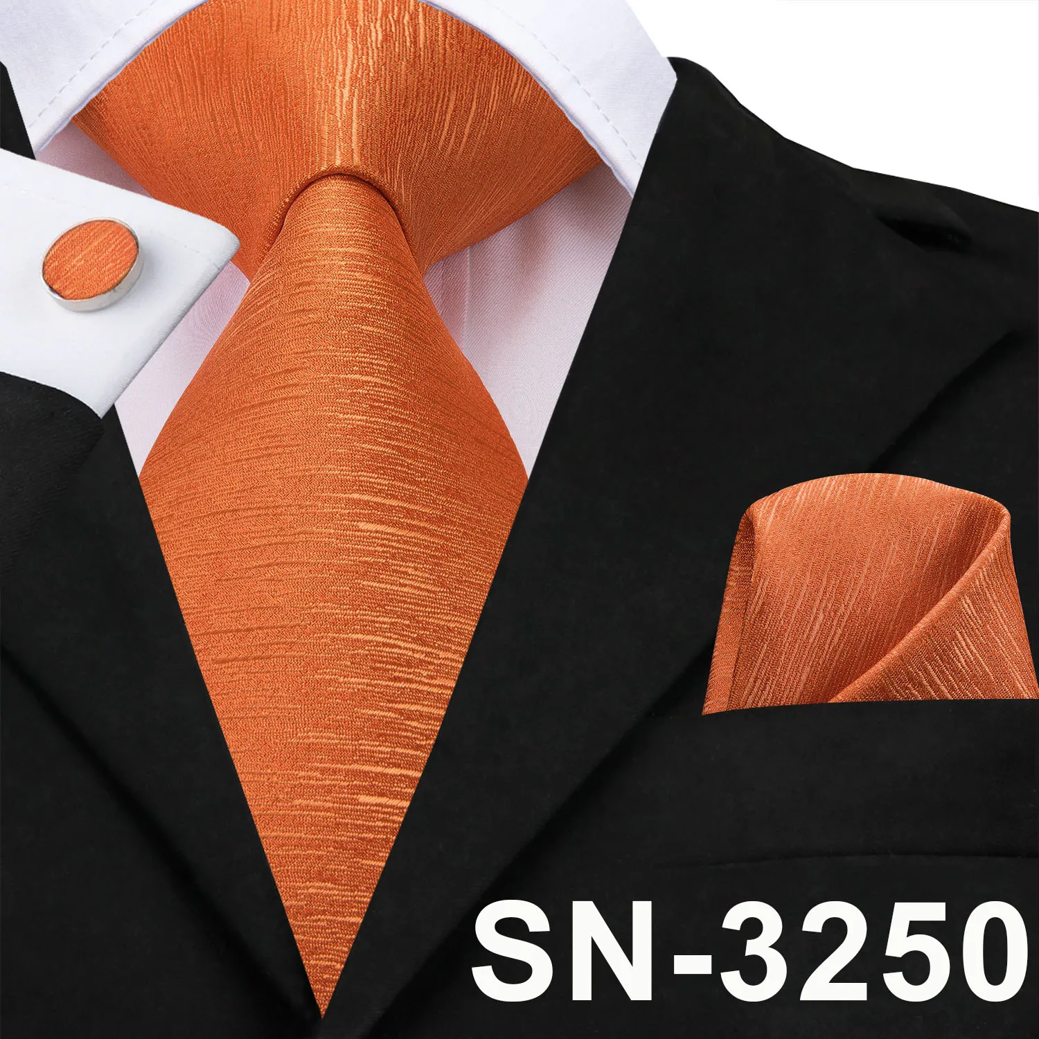 Hi-Tie роскошные шелковые галстуки с рисунком Пейсли Набор Синий Черный Серый шеи носить галстук платок Набор Запонок Модные мужские галстуки - Цвет: SN-3250