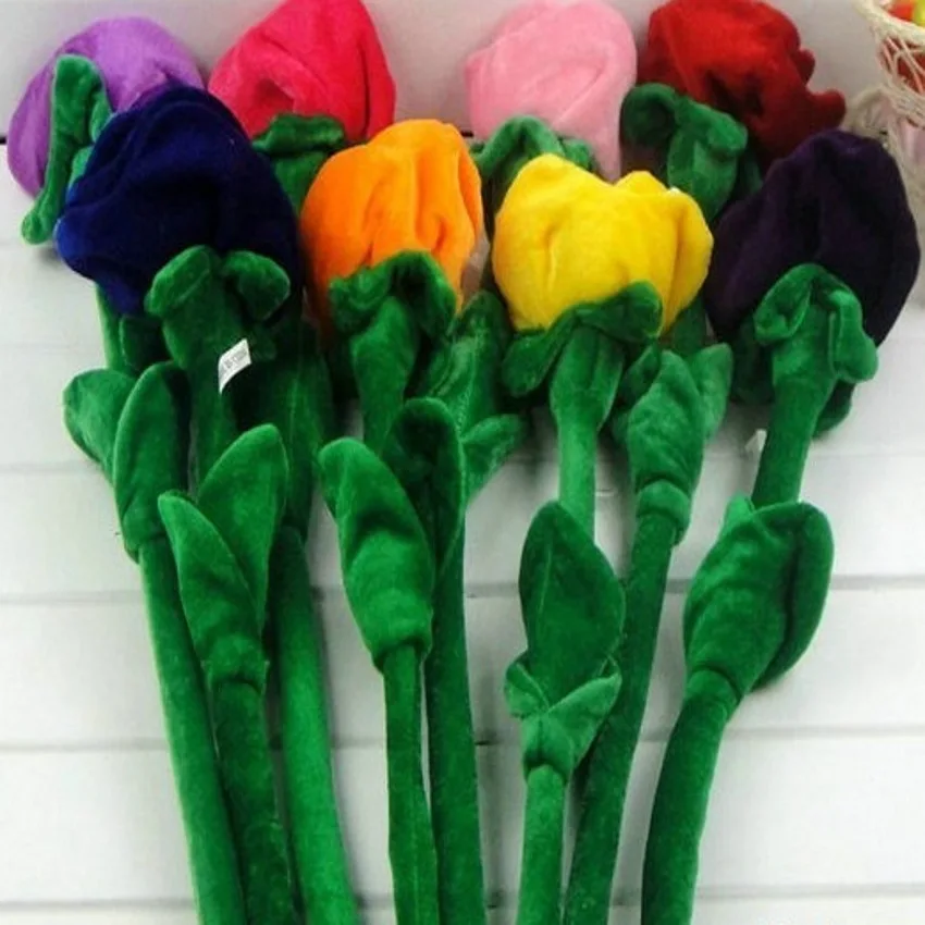 Креативные плюшевые игрушки серии роз разноцветные flexural компания подарок на