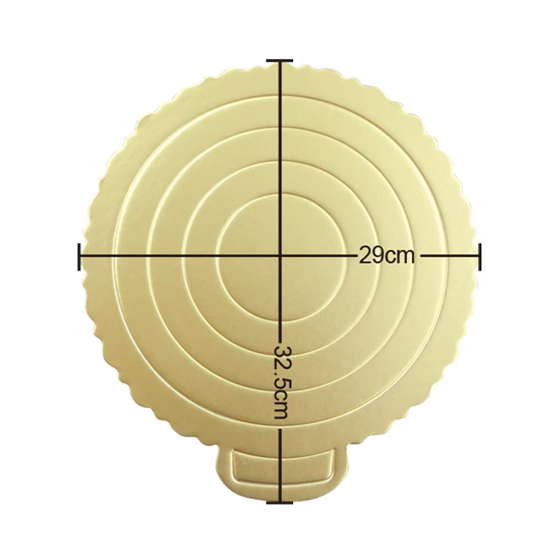 10 дюймов диаметр золотой торт доски 5 шт. картон зубчатый торт круг база движущиеся пластины поворотные столы Инструменты для выпечки