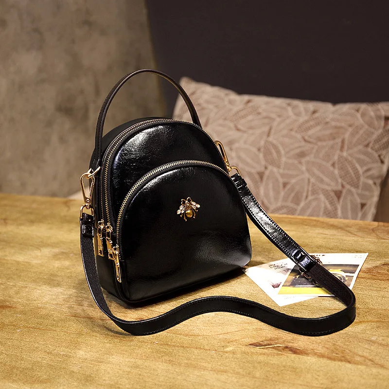 Женская сумка mochila высокое качество сумка через плечо из искусственной кожи новая маленькая сумка красивый маленький рюкзак с пчелами