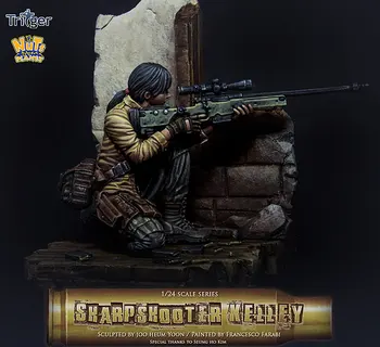 

DIY 1/24 Resin Figure Model 75mm Female Sniper R109