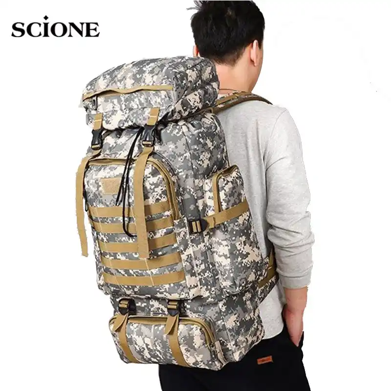 Details about / Waterproof Outdoor Hiking Camping Nylon Travel Rucksack Backpack Shoulder Bag
