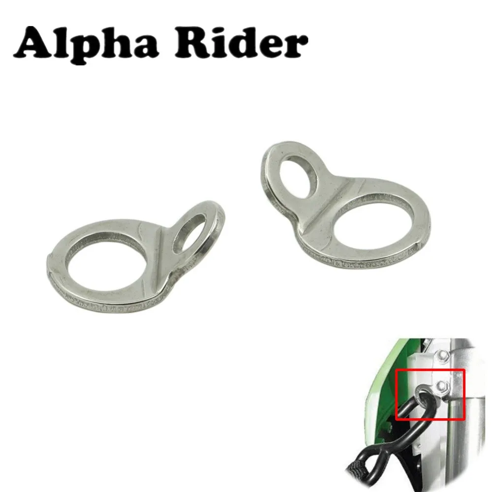 Нержавеющая сталь Байк мотоцикл галстук вниз кольца с ремешком для EXC SXF SX YZF RMZ CRF