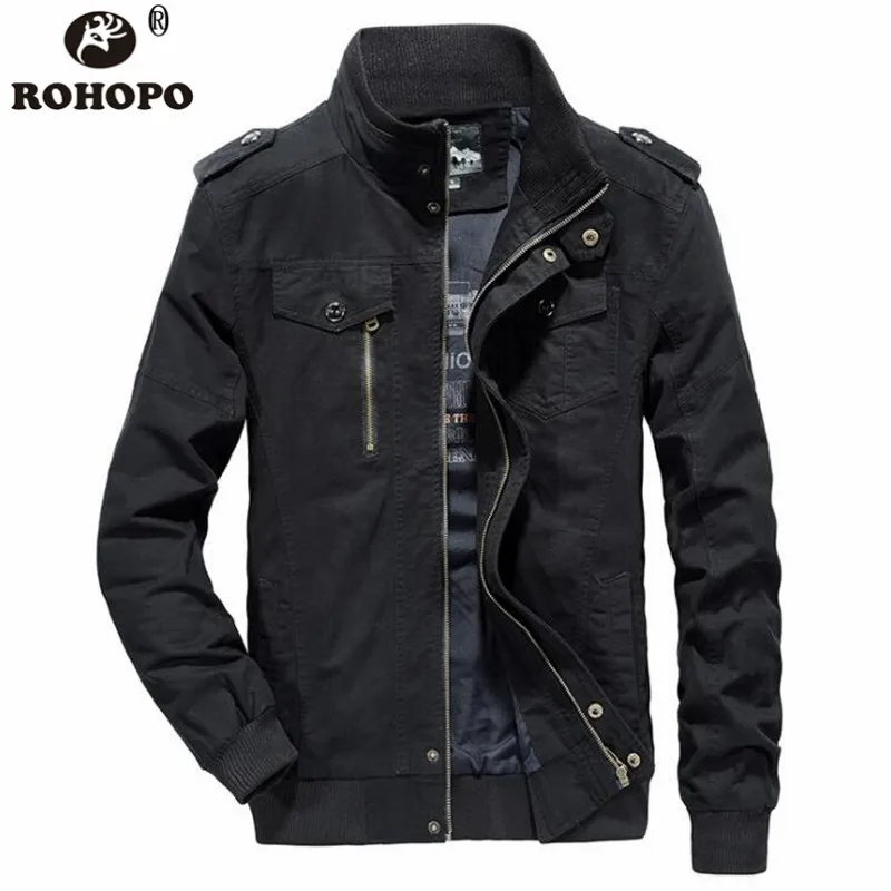 100% Cotton Military Bomber Jacket Coat Winter Autumn Band Shoulder Army Cargo Outwear Coats Male Pockets Tooling Overcoats Men