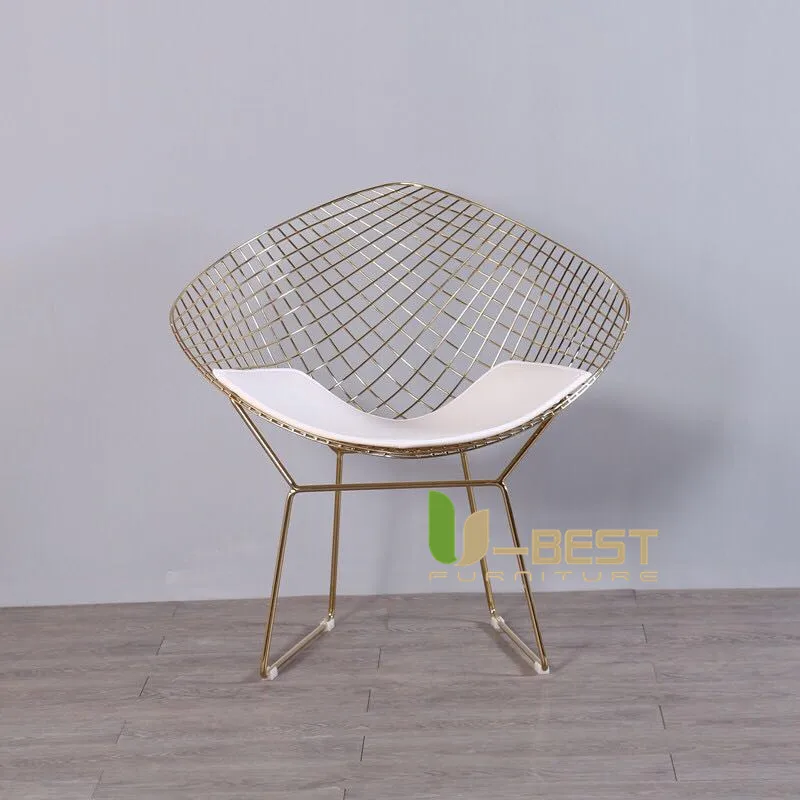 U-BEST Bertoia алмаз кресло для отдыха, Гарри бертоя стиль провода уличное кресло обеденный chiar