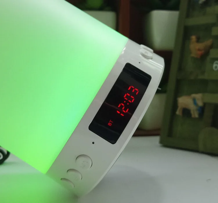 USB сенсор с bluetooth динамиком светодиодные часы детское сенсорное управление RGB