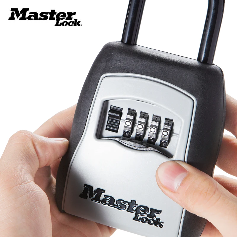 Открытый ключ, Сейф ключи коробка для хранения замка Применение четыре паролем сплав Материал крючок ключи безопасности Организатор Коробки