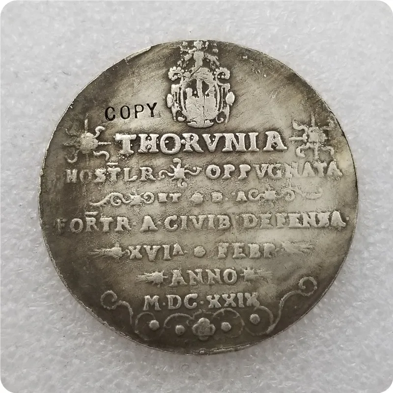 1629 Rex Thaler European Coin Medal Swedish Vasa Duca COPY commemorative coins-replica coins medal collectibles | Дом и сад