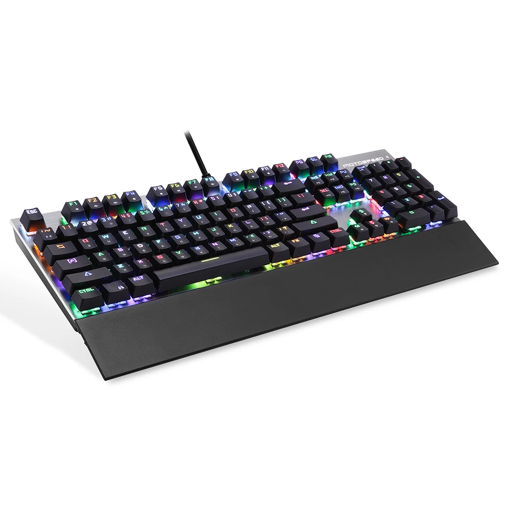 Motospeed CK108 USB Проводная игровая клавиатура с 18 режимом подсветки для рабочего стола