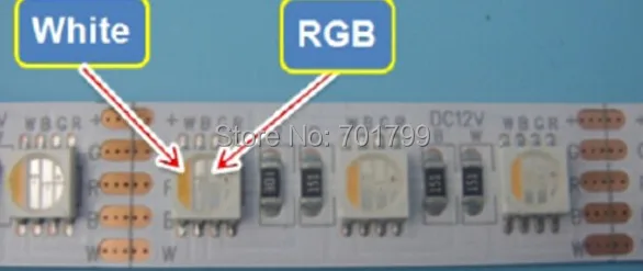 Новая светодиодная лента 5050 SMD 4 в 1 RGBW Вход 12 В постоянного тока длина 5 м Не