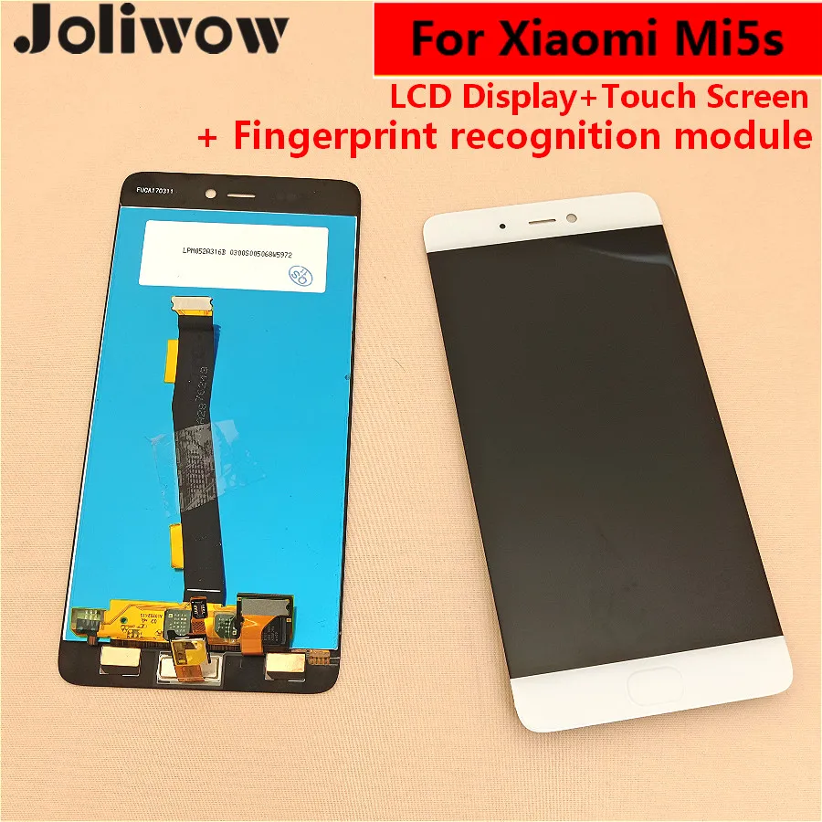 

with Fingerprint recognition function For Xiaomi Mi5s MI 5S LCD Display+Touch Screen Assembly replace 5.15"