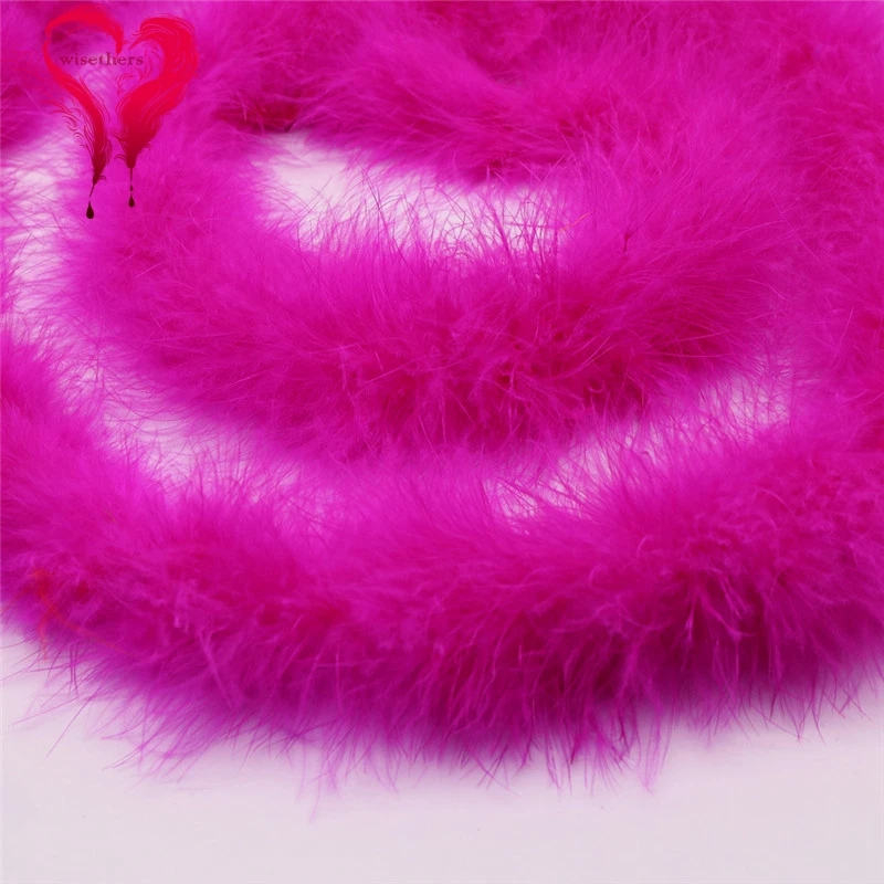 rose red marabou feather boa 2