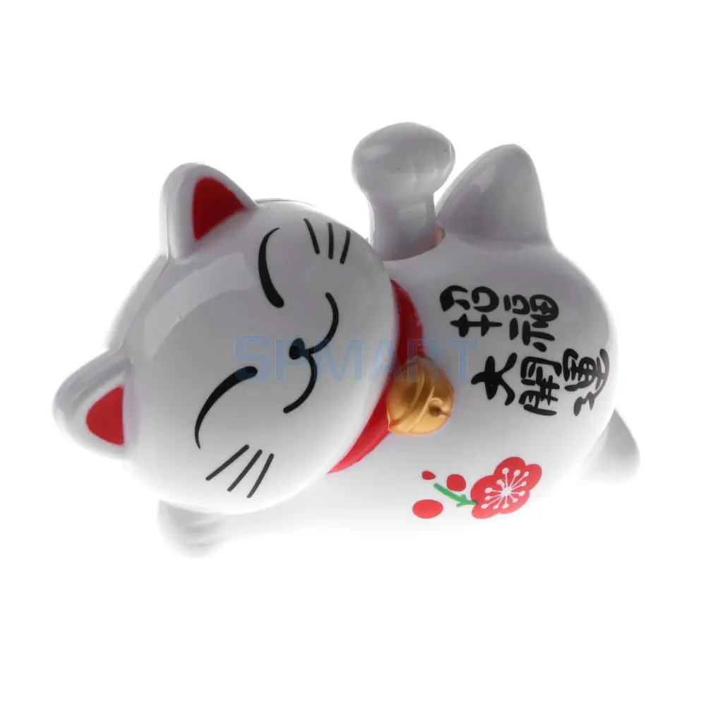 Solar Powered Bobbling Toy Shaking Head Waving Fortune Cat Monk Lion Home/Office/Car Ornament Auto Accessories