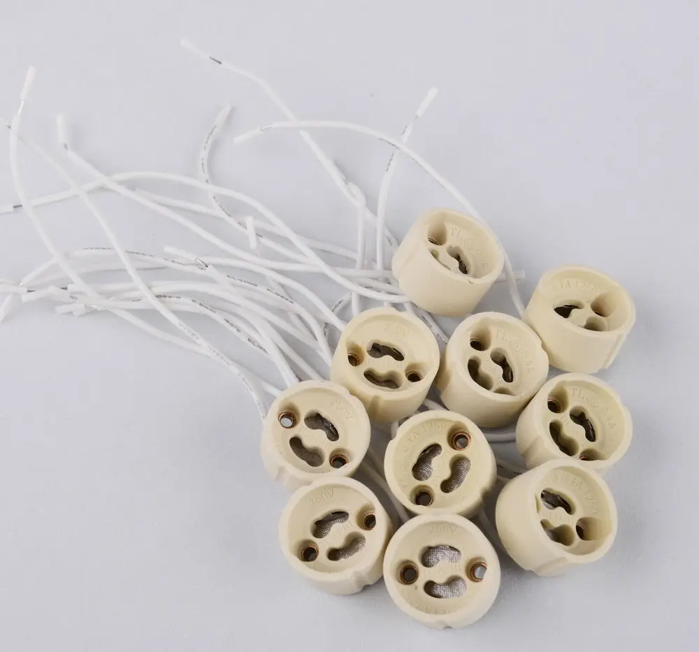 30pcs/lot, GU10 lamp base holder Socket base LED Lamp aging test holder