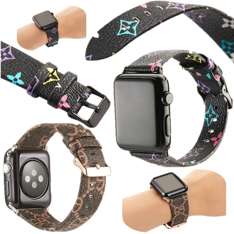 

Leather bracelet Replacement Strap for Apple watch band 4/40/44mm Sport Wristband Wax loop accessories For iWatch 3/2/1 38/42mm