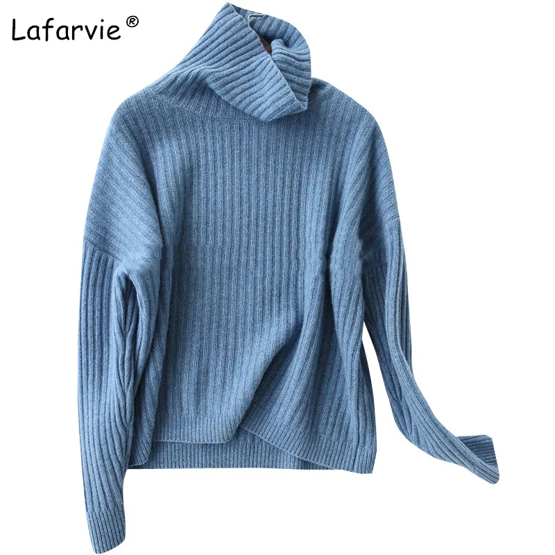 Lafarvie 2018Autumn Winter Women Sweaters And Pullover Turtleneck Loose Thick Knitting Cashmere Sweater Female Warm High Quality Lafarvie 2018Autumn Winter Women Sweaters And Pullover Turtleneck Loose Thick Knitting Cashmere Sweater Female Warm High Quality