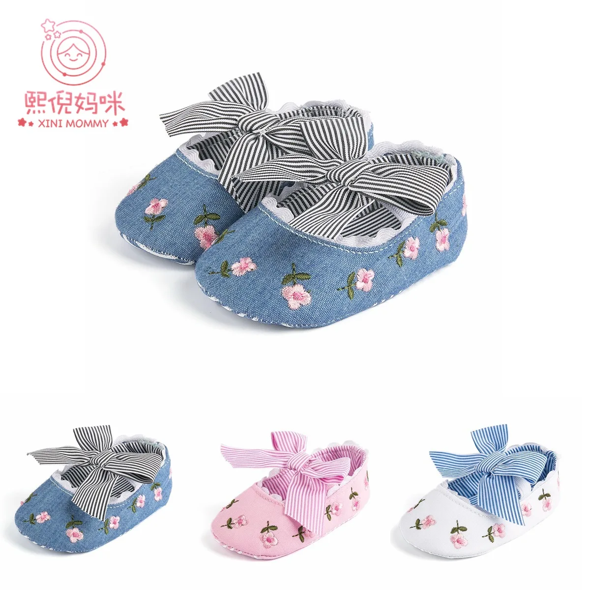 XINI MOMMY Spring, autumn, summer  Canvas  Unisex  christmas baby shoes  baby walking shoes  shoes baby  toddler YT72