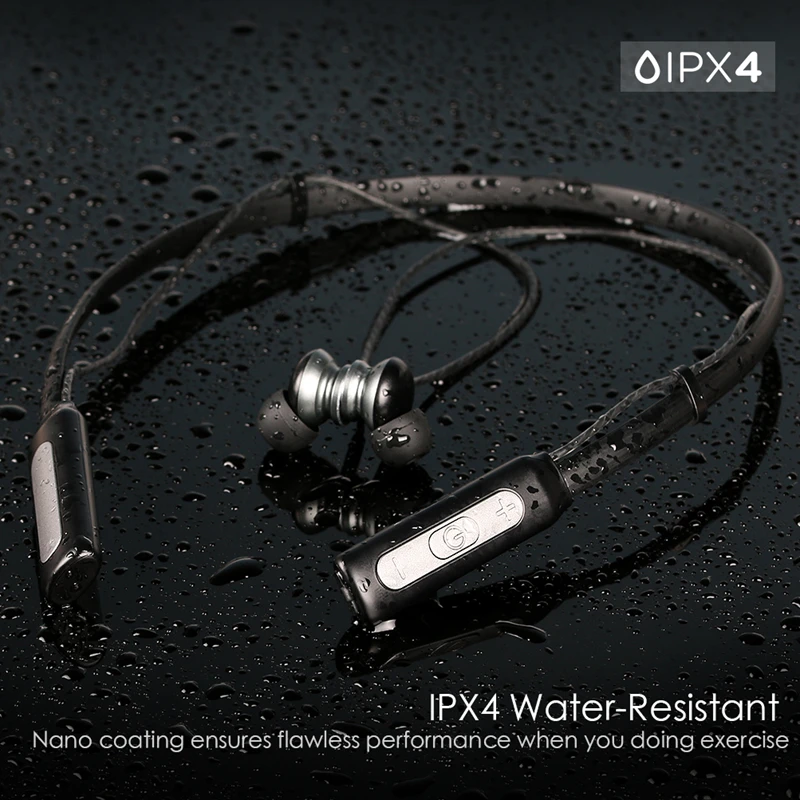 Langsdom bluetooth наушники с шейным ремешком беспроводные микрофоном IPX4