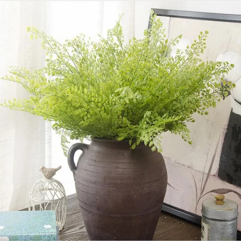 

Green Artificial Leaf Tree Leaf Plant Wall Material Decorative Fake Plant for Home Shop Garden Party Decoration