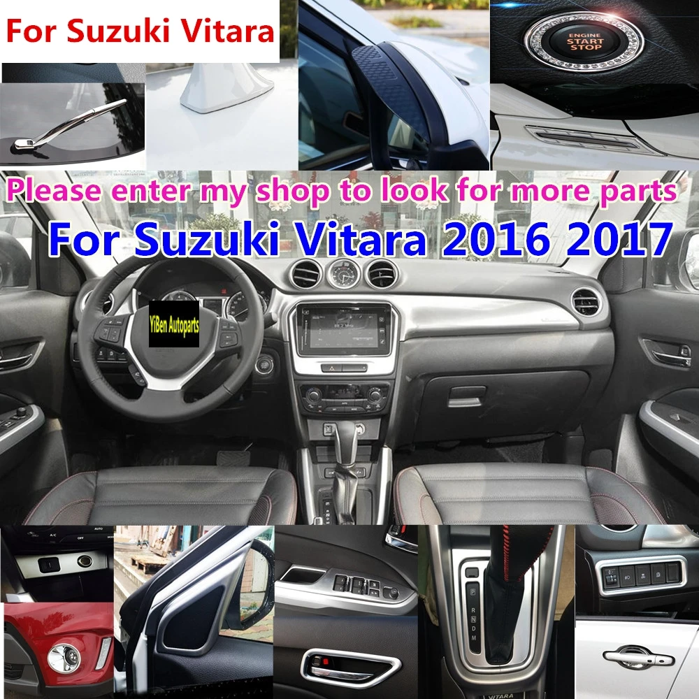 Высокое качество для Suzuki Vitara 2016 2017 кузова автомобиля ABS хром задний номерной знак