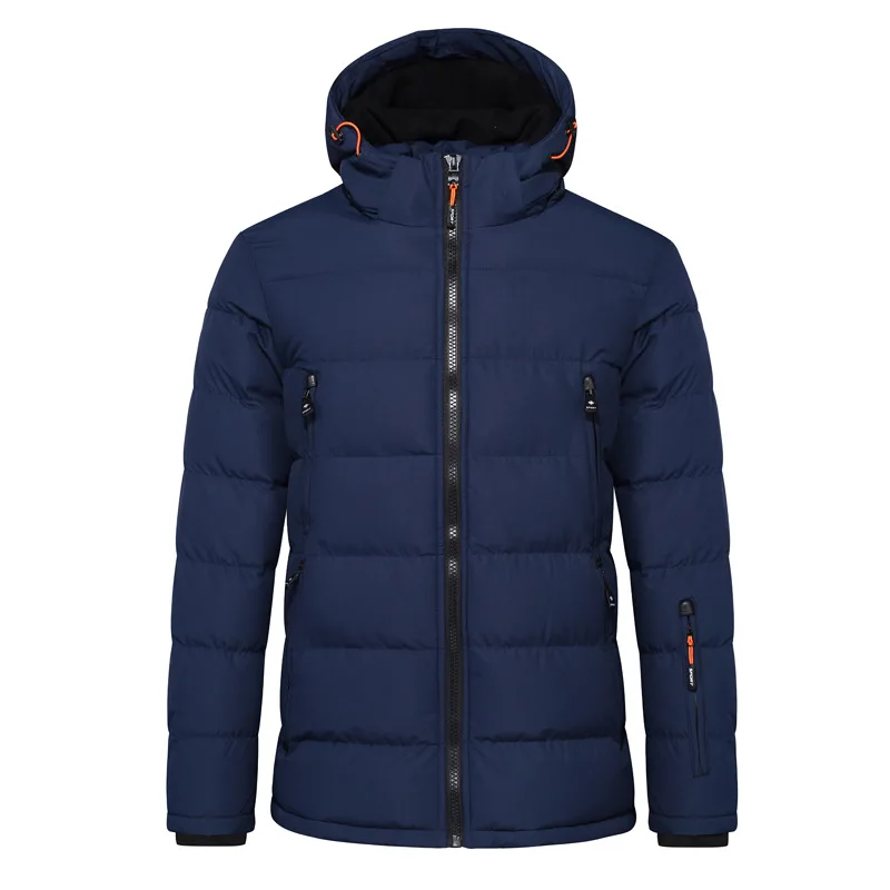 deep red Сиамская Кепка для мужчин Cutton Parkas Новая модная зимняя свободная теплая однотонная Верхняя одежда теплое Мужское пальто Zippes повседневные теплые парки - Цвет: deep red