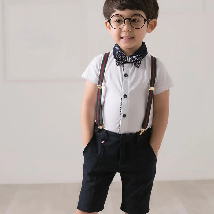Buy Boys Bow Tie Shirts Suspenders Shorts Pants 4