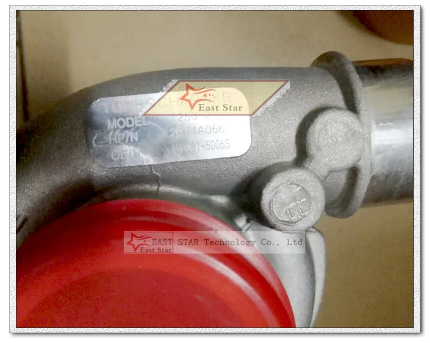 Turbo T250-2 452061 452061-5005S 452061-0005 2674A066 114-2577 1142577 Turbocharger For Perkins Industrial Agricultural 1004-4T  (4)