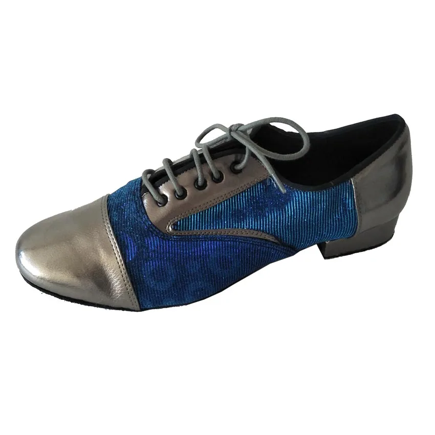 Men's Ballroom Party Latin Salsa Dance Shoes Men's Pewter Gray Wedding