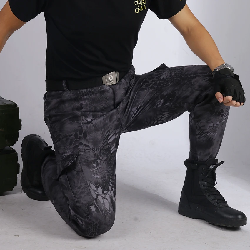 Military Uniform Tactical Pants Men Combat Multicam Pant Tatico Clothing Uniforme Militar Black Pyt