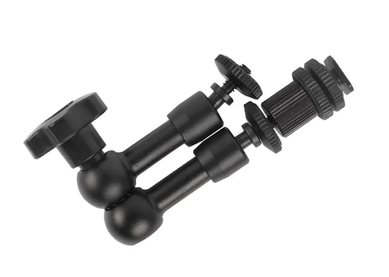 7 Inch Adjustable Friction Articulating Magic Arm + Small Super Clamp Crab Clip for DSLR LCD Monitor LED Light Camera Accessories (3)