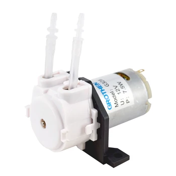 

hot DC 24V 12v D2 Small Dosing Pump 2mm DIY Peristaltic Tube Head For Aquarium Lab Chemical Lab Water Analytical Liquid