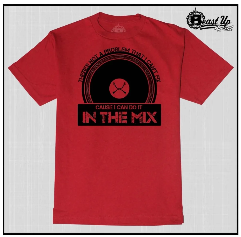 Мужская футболка в стиле микшер-вертушка хип-хоп с надписью In The Mix 2019 | одежда